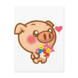 Piggy in Love Postcards