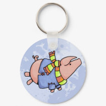 piggy in sweater 2 keychains