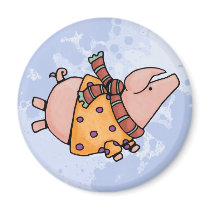 piggy in sweater magnets