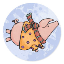 piggy in sweater stickers