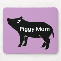 Piggy Mom Mouse Pads