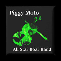 Piggy Moto Logo Magnet magnets
