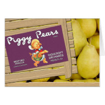 Piggy Pears cards by ElainePlesser Piggy Pears cards