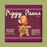 Piggy Pears Refrigerator Magnets