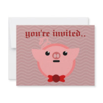 piggy pig invitations