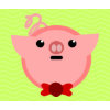 piggy pig mousepad