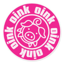 Piggy Round Stickers