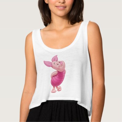 Piglet 9 flowy crop tank top