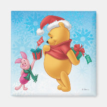 Piglet Gifting Pooh Refrigerator Magnets
