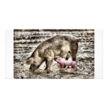 Piglet Custom Photo Card