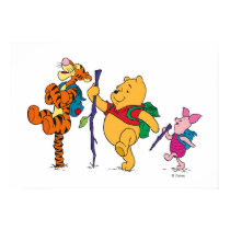 Piglet, Tigger, and Winnie the Pooh Hiking posters