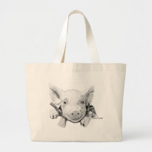 Piglet Tote Bags