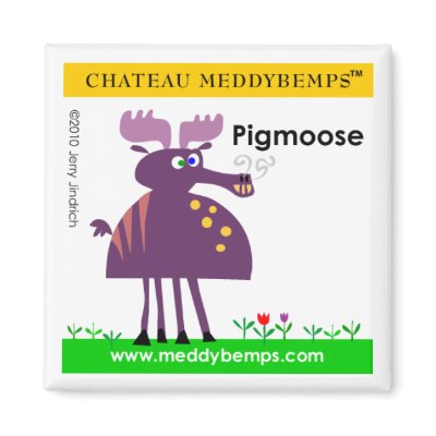 Pigmoose Fridge Magnet by jerryjindrich