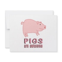 Pigs are Awesome invitations by AllPetsStore Pigs are Awesome invitations