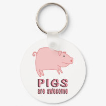 Pigs are Awesome keychains by AllPetsStore Pigs are Awesome keychains