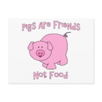 Pigs Are Friends, Not Food PETA Post Card