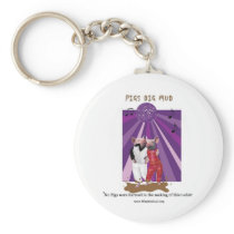 Pigs Dig Mud Key Chain
