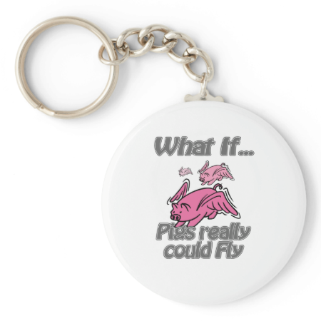 Pigs Fly Key Chain