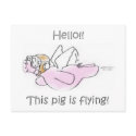 Pigs Fly Postcard by MzLisaMichelle Pigs Fly Postcard