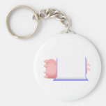 Pigs In A Blue Blanket Key Chain