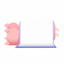 Pigs In A Blue Blanket Photo Cut Out