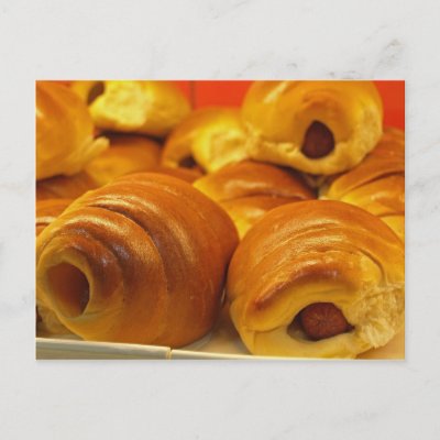 pigs in blankets. Pigs in Blankets Post Cards by