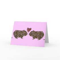 Pigs in Love Greeting Card