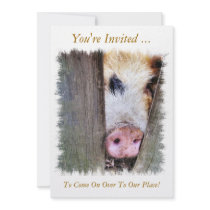 PIGS PERSONALIZED ANNOUNCEMENTS