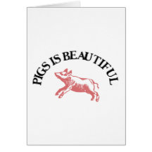 Pigs is Beautiful Cards