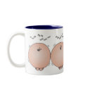 Pigs sad AND happy on other side! mugs