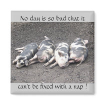 Pigs sleeping magnets by katmal Pigs sleeping magnets