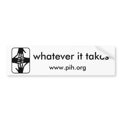 PIH Bumper Sticker by PartnersInHealth