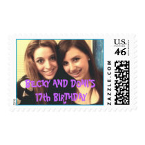 piiiccc, BECKY AND DONI'S 17th BIRTHDAY Postage Stamp