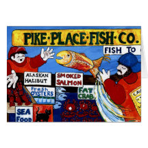 Pike Place Fish Co. Greeting Cards