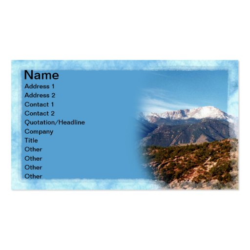 Pikes Peak Business Cards