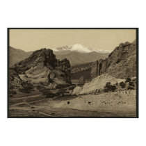 Pike's Peak from the Garden of the Gods posters by Fotografia Pike's Peak from the Garden of the Gods posters