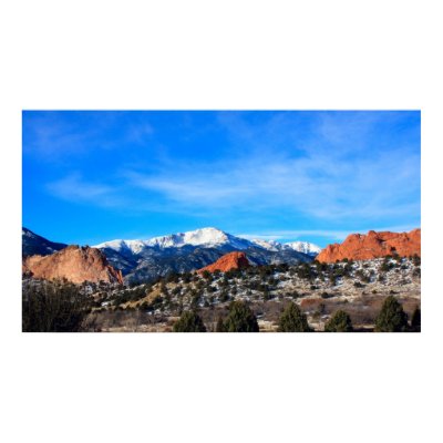 Pikes Peak, Garden Gods Poster by beverlytazangel