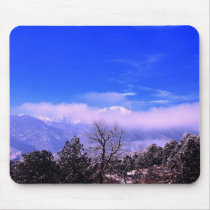 Pikes Peak Mountain, Colorado Springs, CO mousepads by beverlytazangel Pikes Peak Mountain, Colorado Springs, CO mousepads