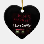 Pikes Place Market at Nite Ornaments