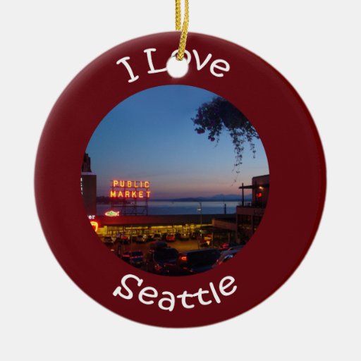 Pikes Place Market Christmas Ornaments