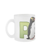 Piko, the Yellow-eyed Penguin Frosted Glass Mug