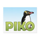 Piko, the Yellow-eyed Penguin Card