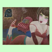 Pilar's Pink Pants art print posters