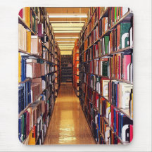 Pilas de la biblioteca tapetes de raton