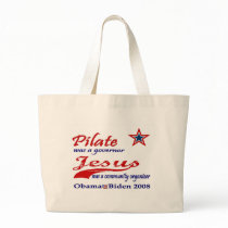 Pilate Jesus Obama 2008 Canvas Bags