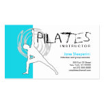 Pilates Instructor Business Card Blue