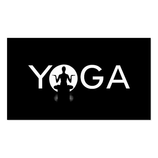 Pilates, Yoga Instructor Meditation, Spiritual Business Card (front side)