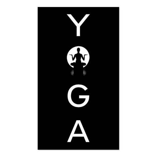 Pilates, Yoga Instructor Meditation, Spiritual Business Card Templates (front side)