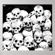 Pile-O-Skulls Canvas Print
