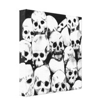 Pile-O-Skulls Gallery Wrapped Canvas